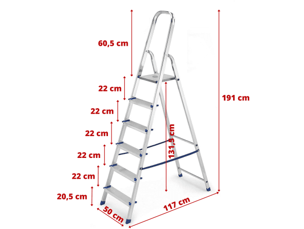 Scala Crystal Aluminium 6 Gradini - immagine 2